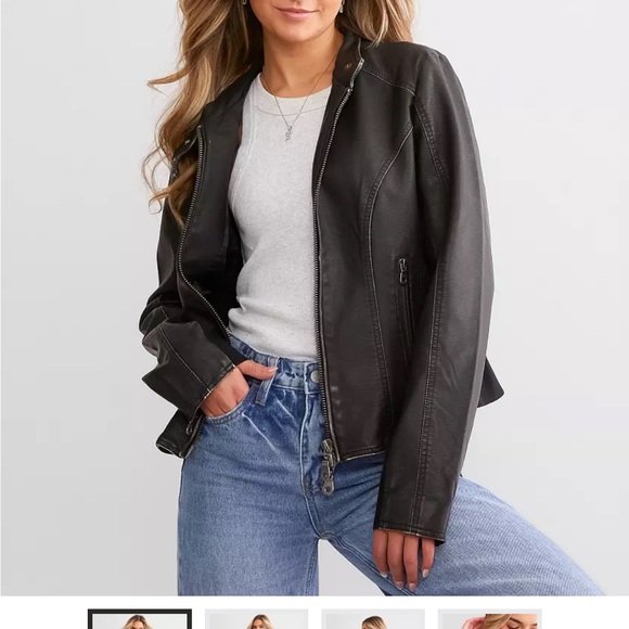 We the Free - Max Vegan Moto Jacket in Black, XS - Picture 9 of 11